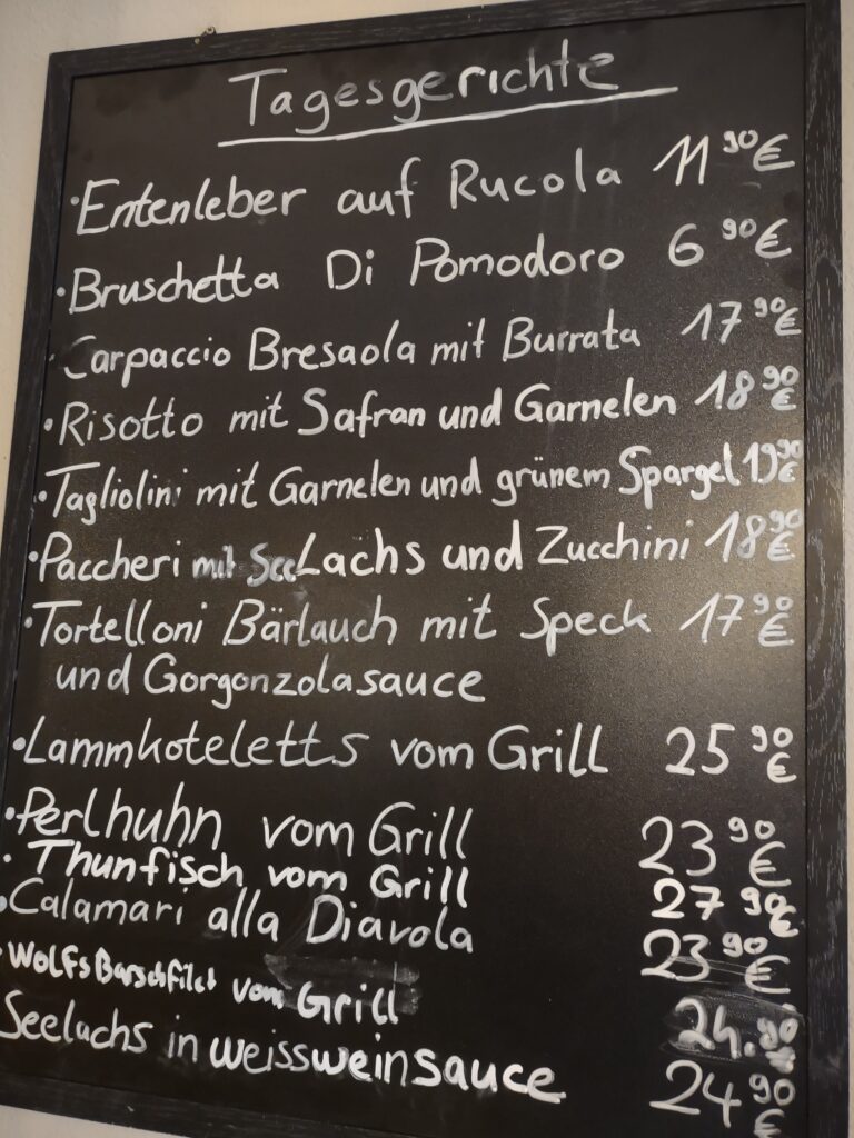 Tageskarte vom 15.5.2025